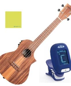 Ukulele Concierto Kala Teak Tri-Top con Cutaway y EQ