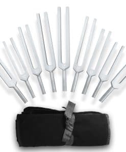 Juego de 11 Diapasones Solfeggio ABECIOUS para Sanación con