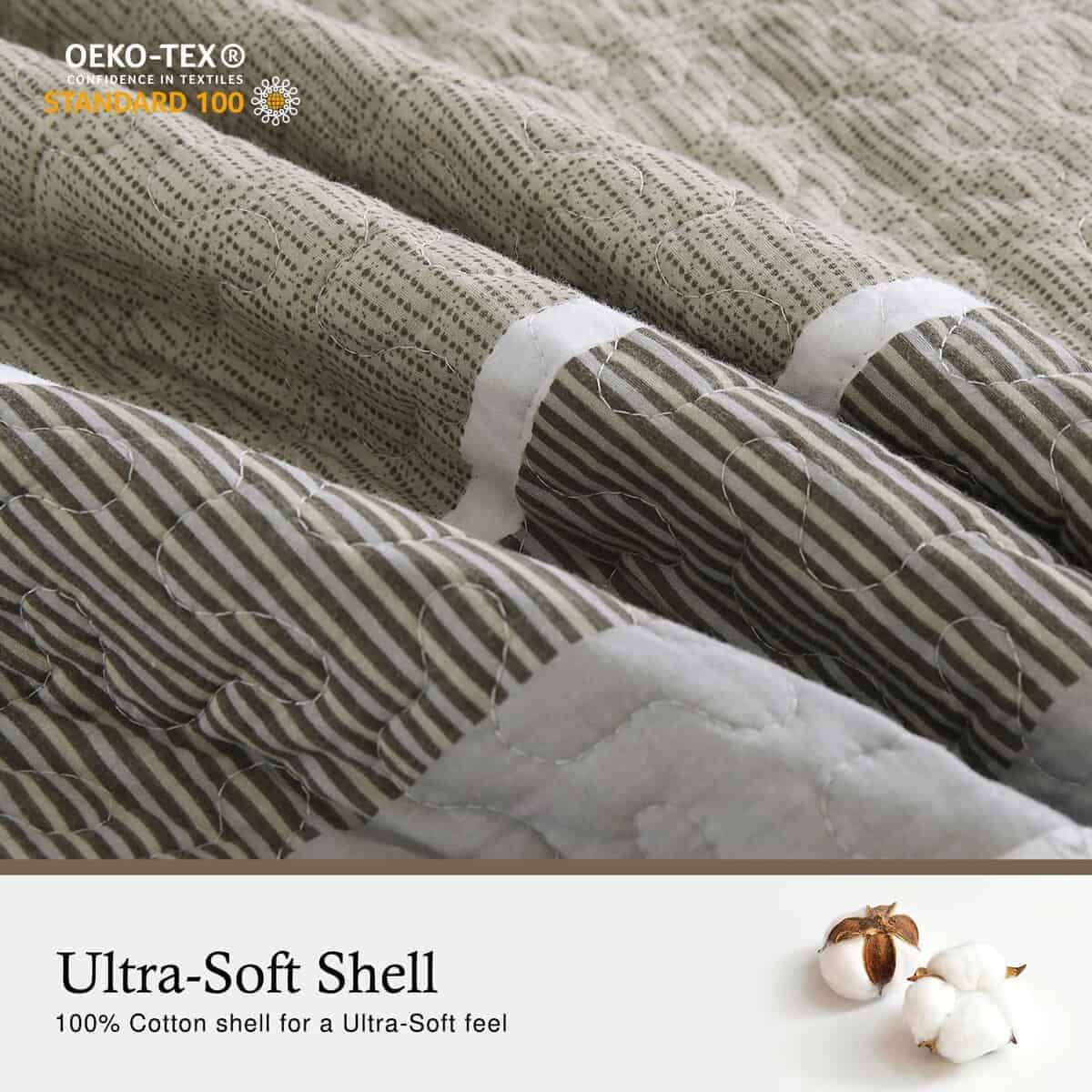 Colcha de Cama Farmhouse King Size 120"x120" - 100% Algodón - Imagen 4