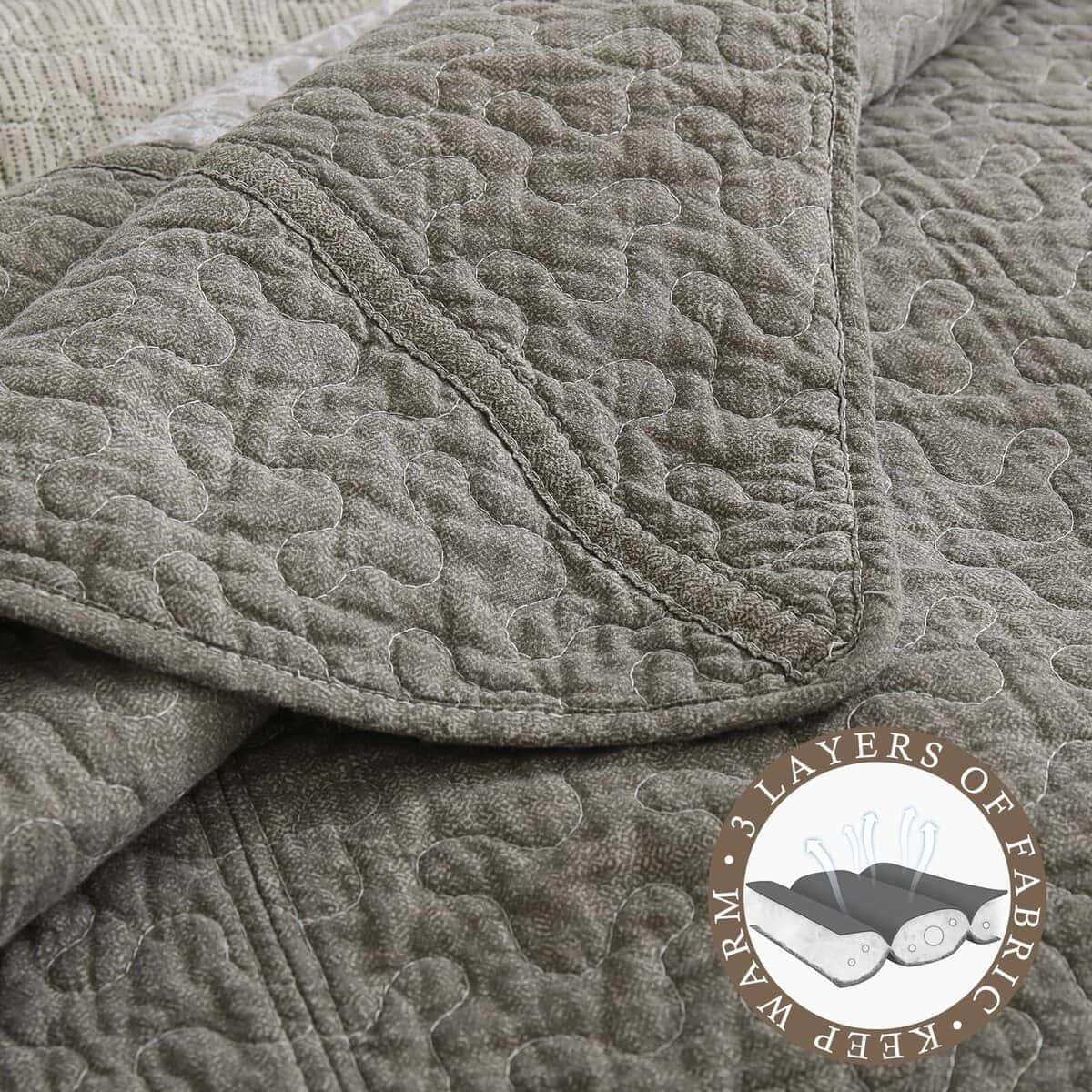 Colcha de Cama Farmhouse King Size 120"x120" - 100% Algodón - Imagen 8