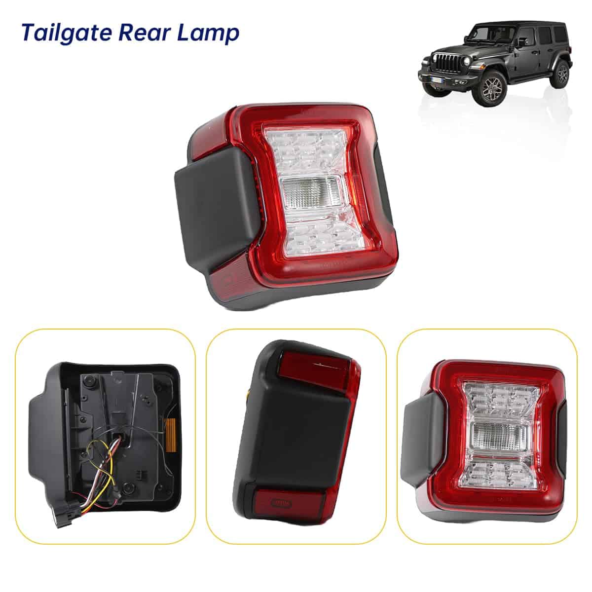 Ensamblaje de Luces Traseras LED Gronsvt para Jeep Wrangler - Imagen 3