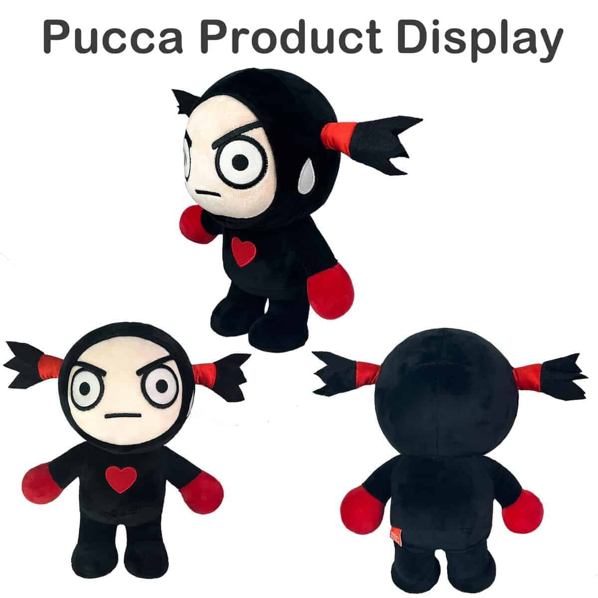 Peluche Estándar Pucca y Garu de 12 Pulgadas Hecho a Mano - Imagen 5
