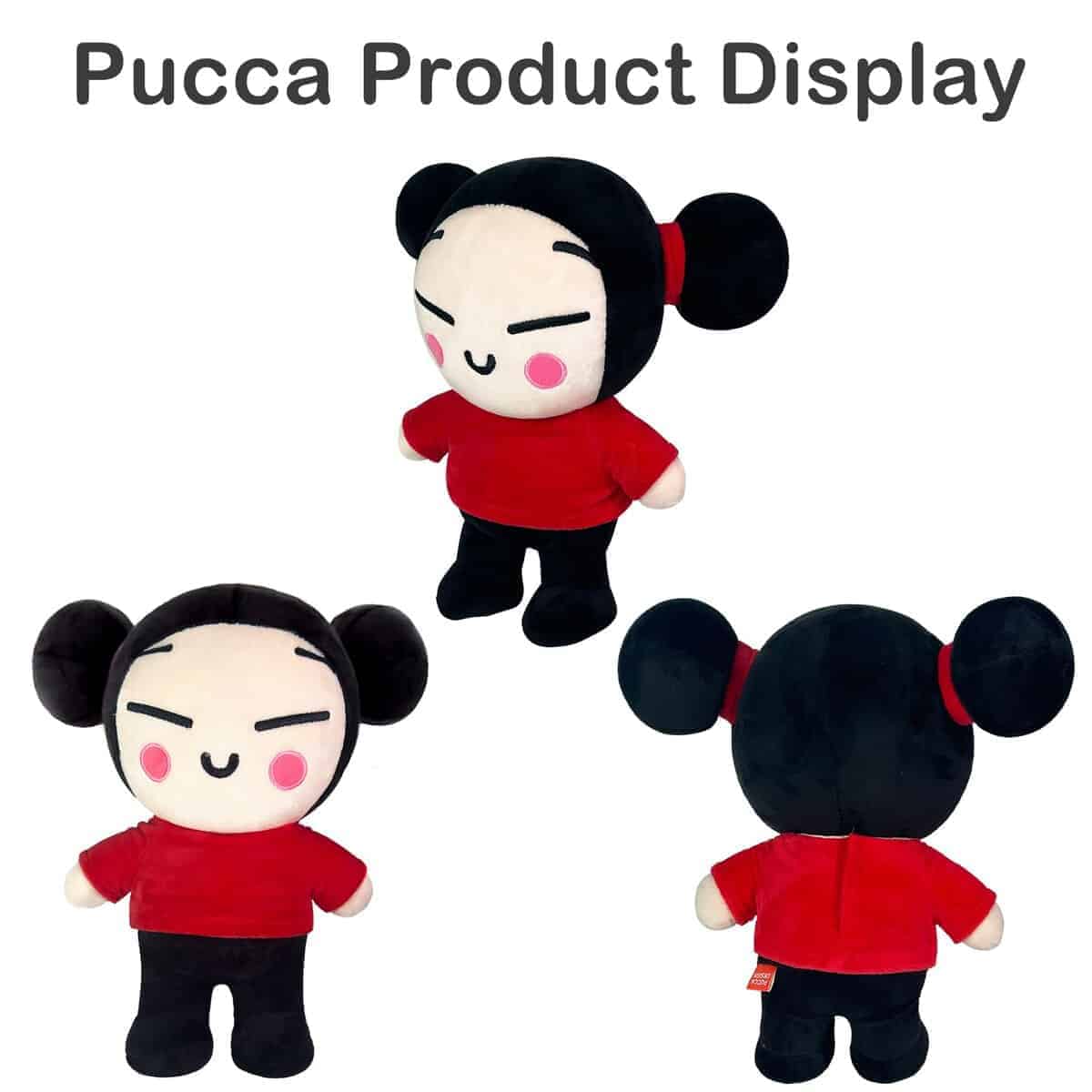 Peluche Estándar Pucca y Garu de 12 Pulgadas Hecho a Mano - Imagen 3