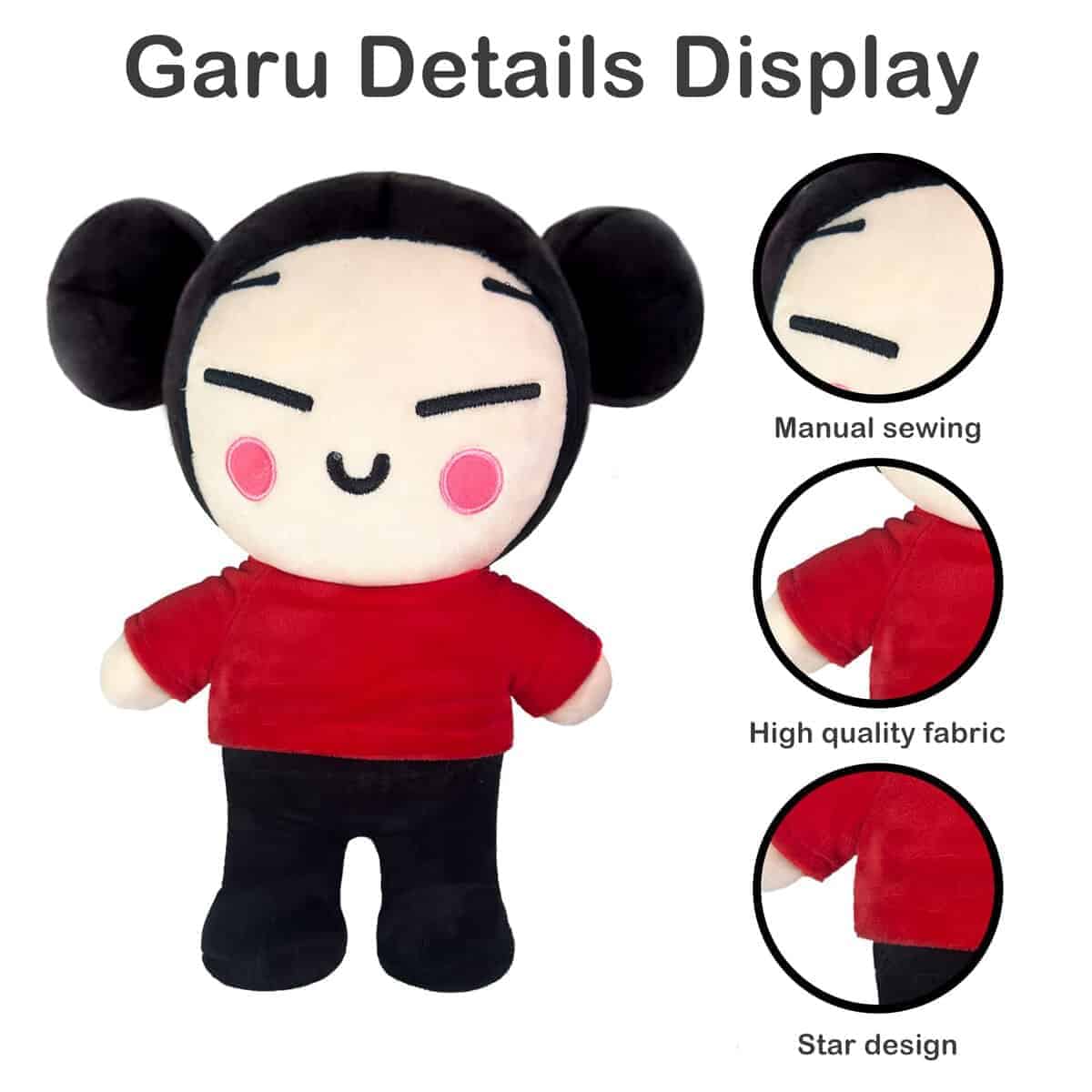 Peluche Estándar Pucca y Garu de 12 Pulgadas Hecho a Mano - Imagen 4