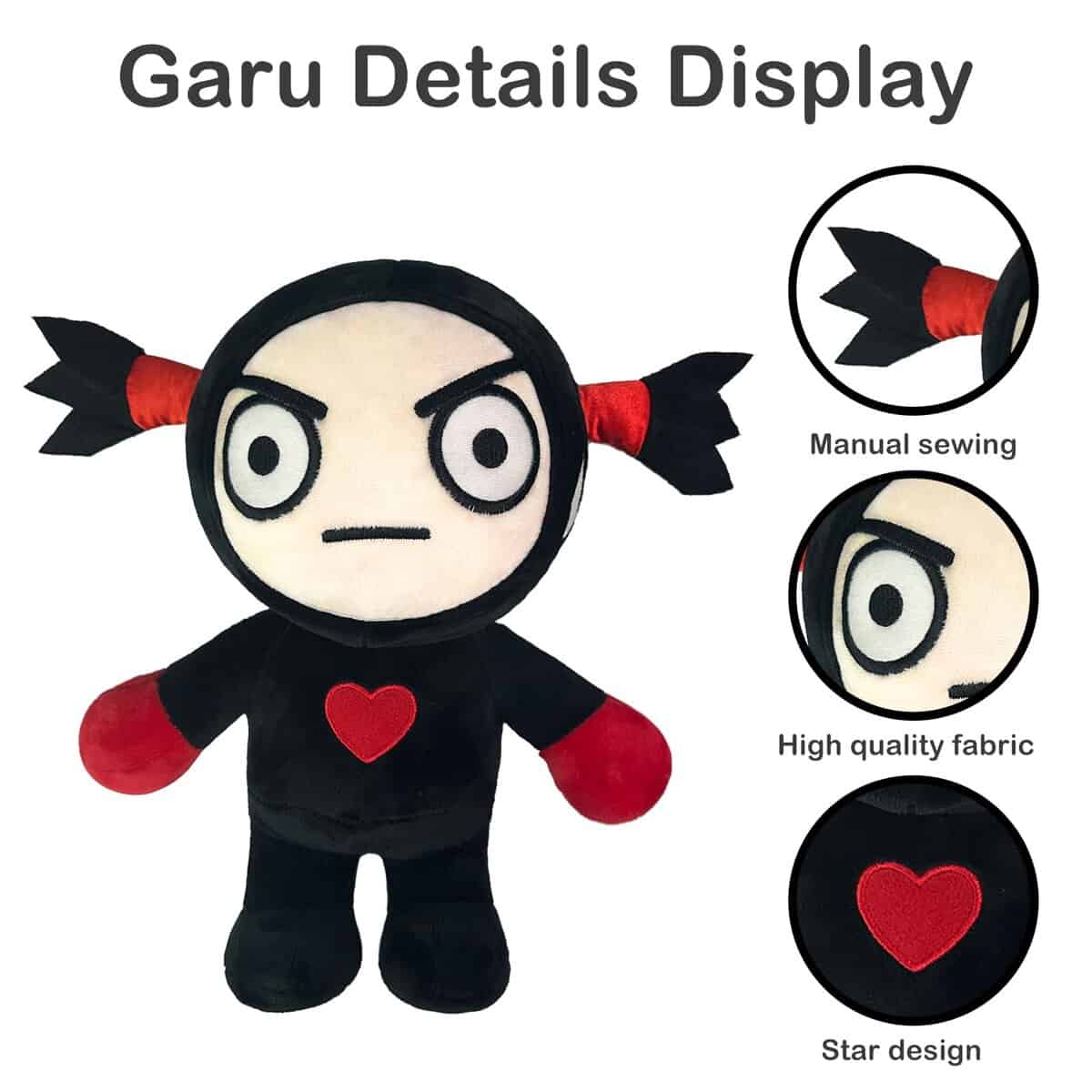 Peluche Estándar Pucca y Garu de 12 Pulgadas Hecho a Mano - Imagen 6