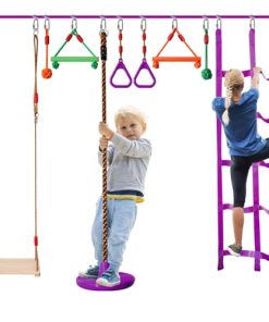 AOBOTE Ninja Warrior Obstacle Course for Kids-Slackline