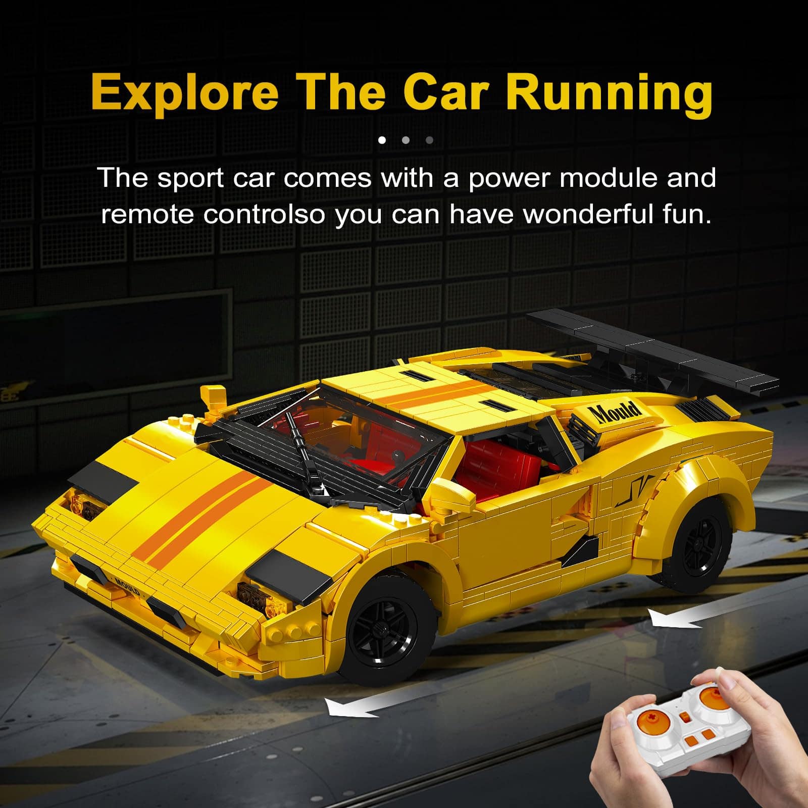 Modelo de coche deportivo Mould King 13195H, 1384 piezas - Imagen 3