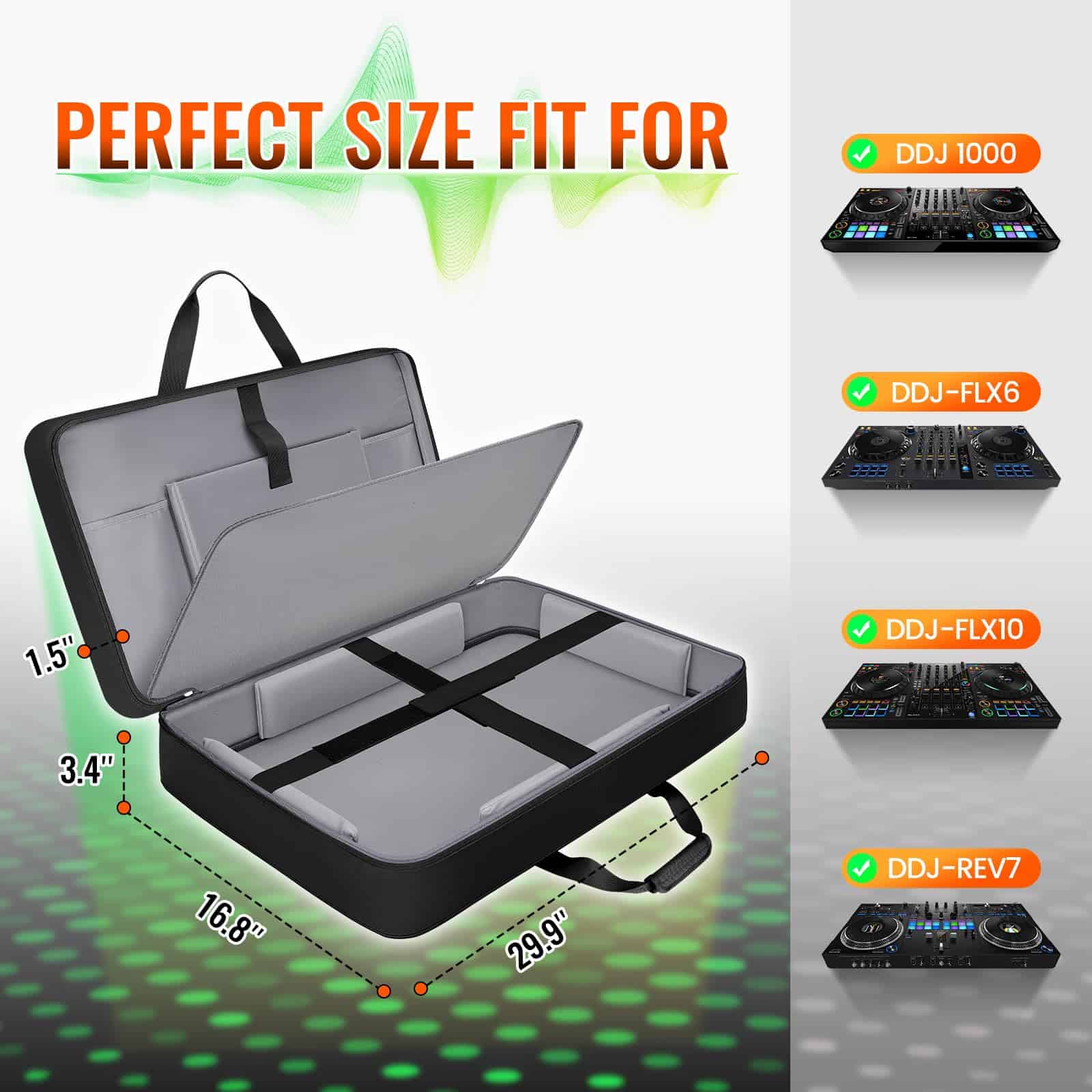 Estuche para Controlador DJ SNIGJAT para DDJ FLX10 / 1000 / - Imagen 3