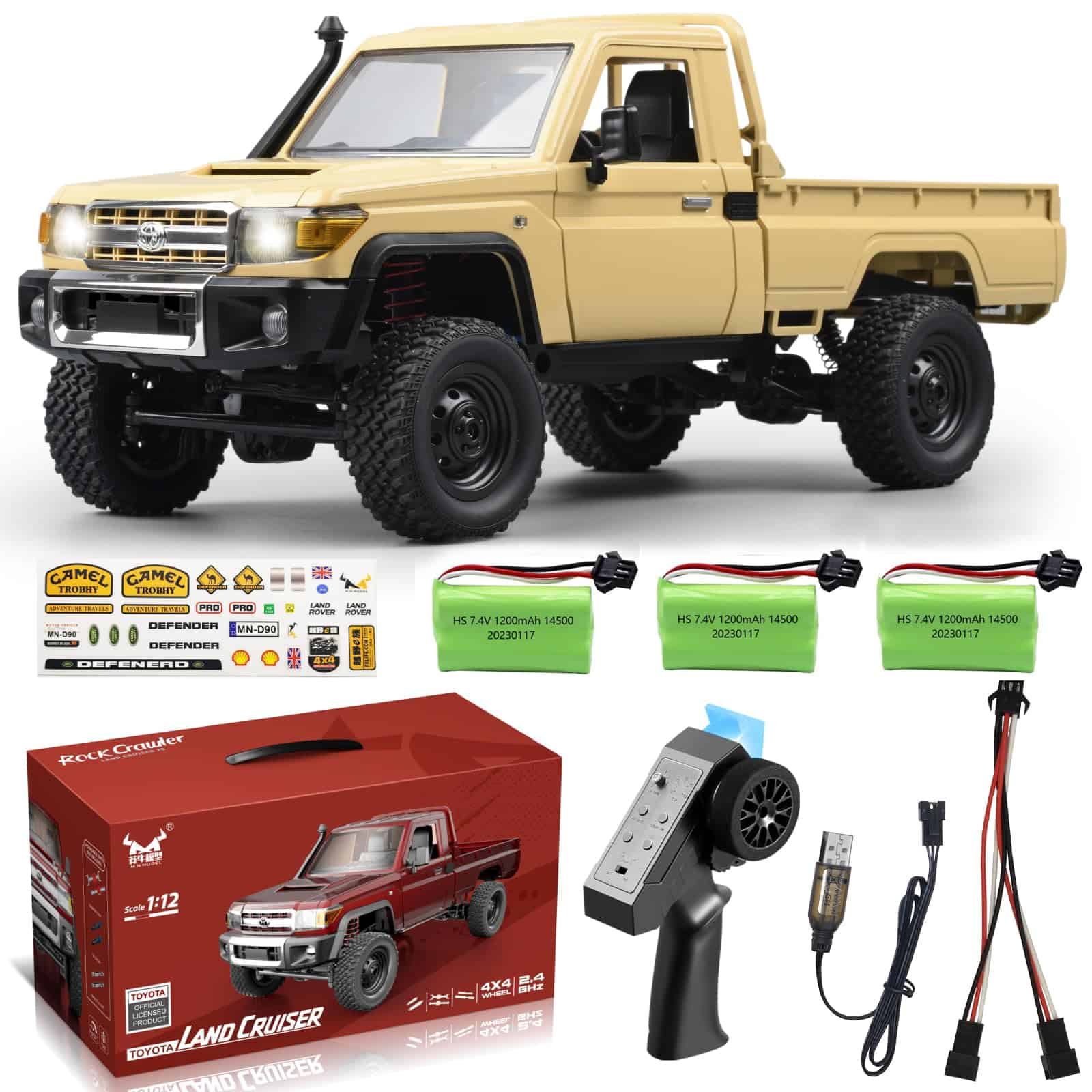 LEOSO 1/12 RC Crawler MN82 RC Car RC Rock Crawler RC Truck