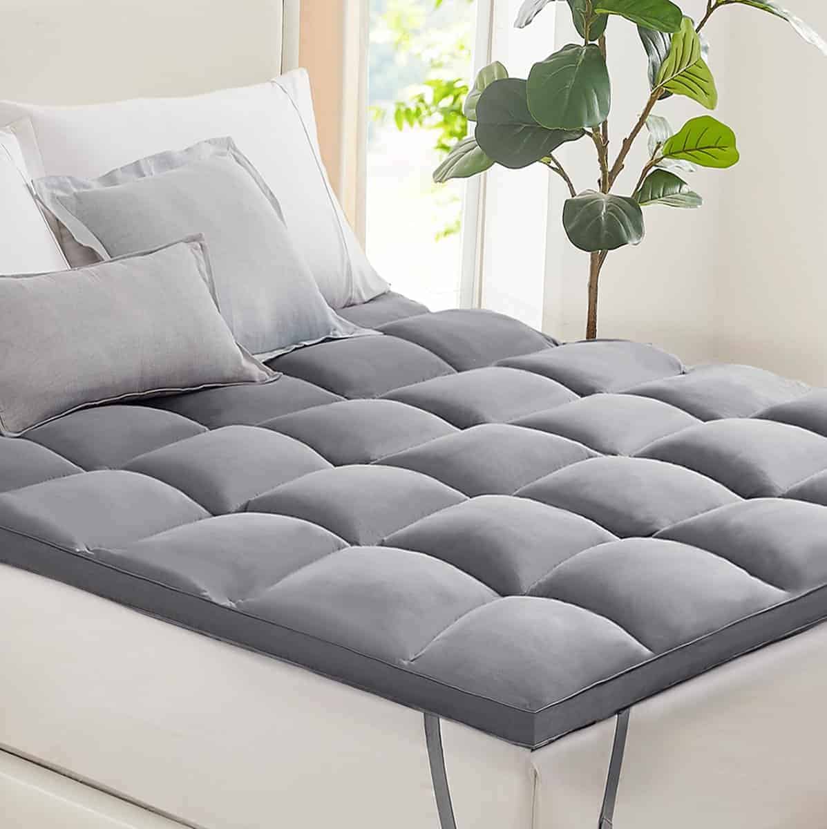 L'AGRATY Colchón Topper Twin - Colchón Pad de Extra Grueso