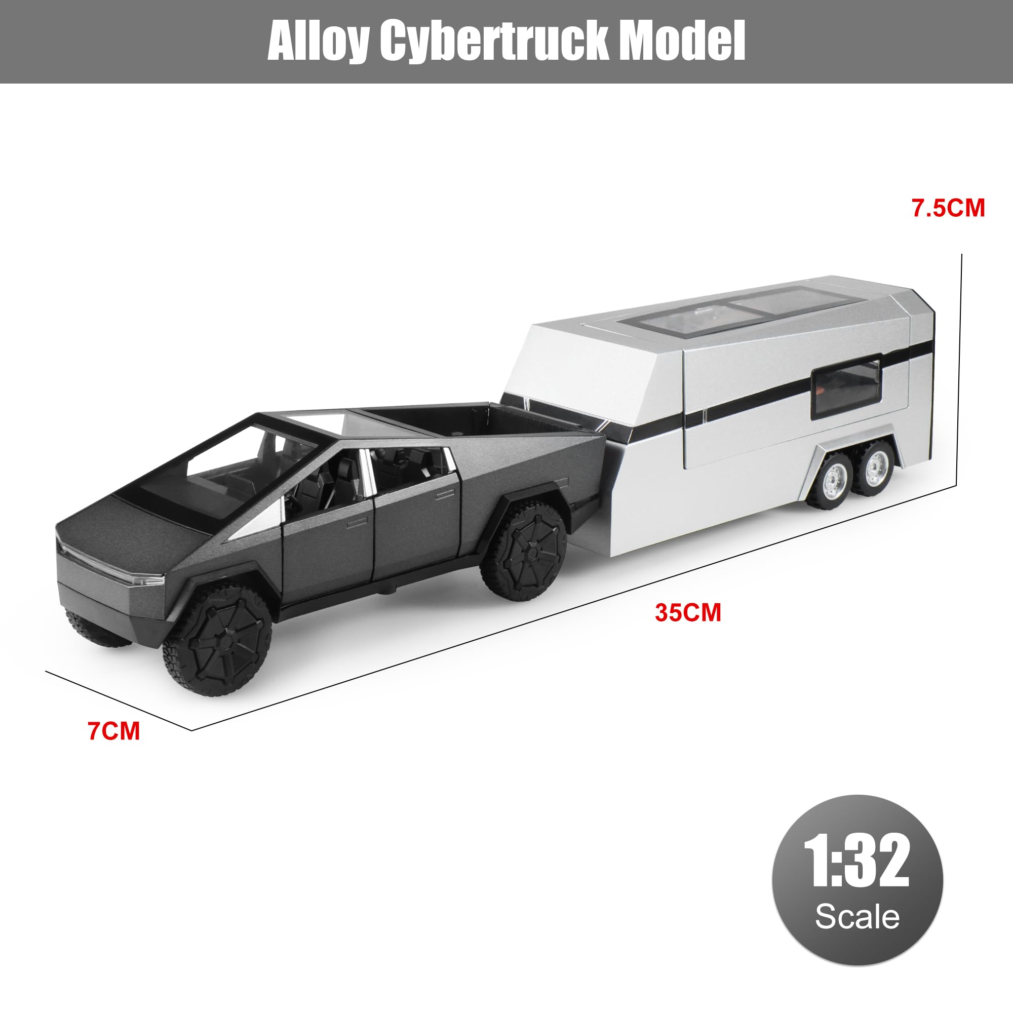 Camiones de Juguete 1/32 Coches de Fundición a Presión - Imagen 7