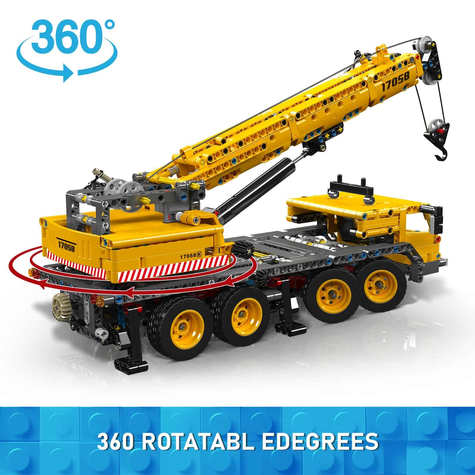Mould King 17058 City Mobile Crane Truck Juguete Set de - Imagen 4