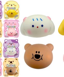 JA-RU Kawaii Animal Stress Balls Mochi Squishy Toy (12