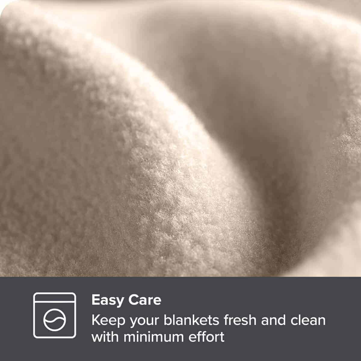 Manta de Polar Fleece Bare Home - Extra Larga - Arena - - Imagen 5