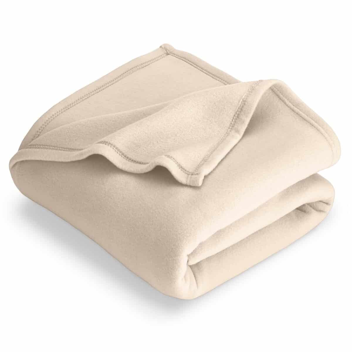 Manta de Polar Fleece Bare Home - Extra Larga - Arena -