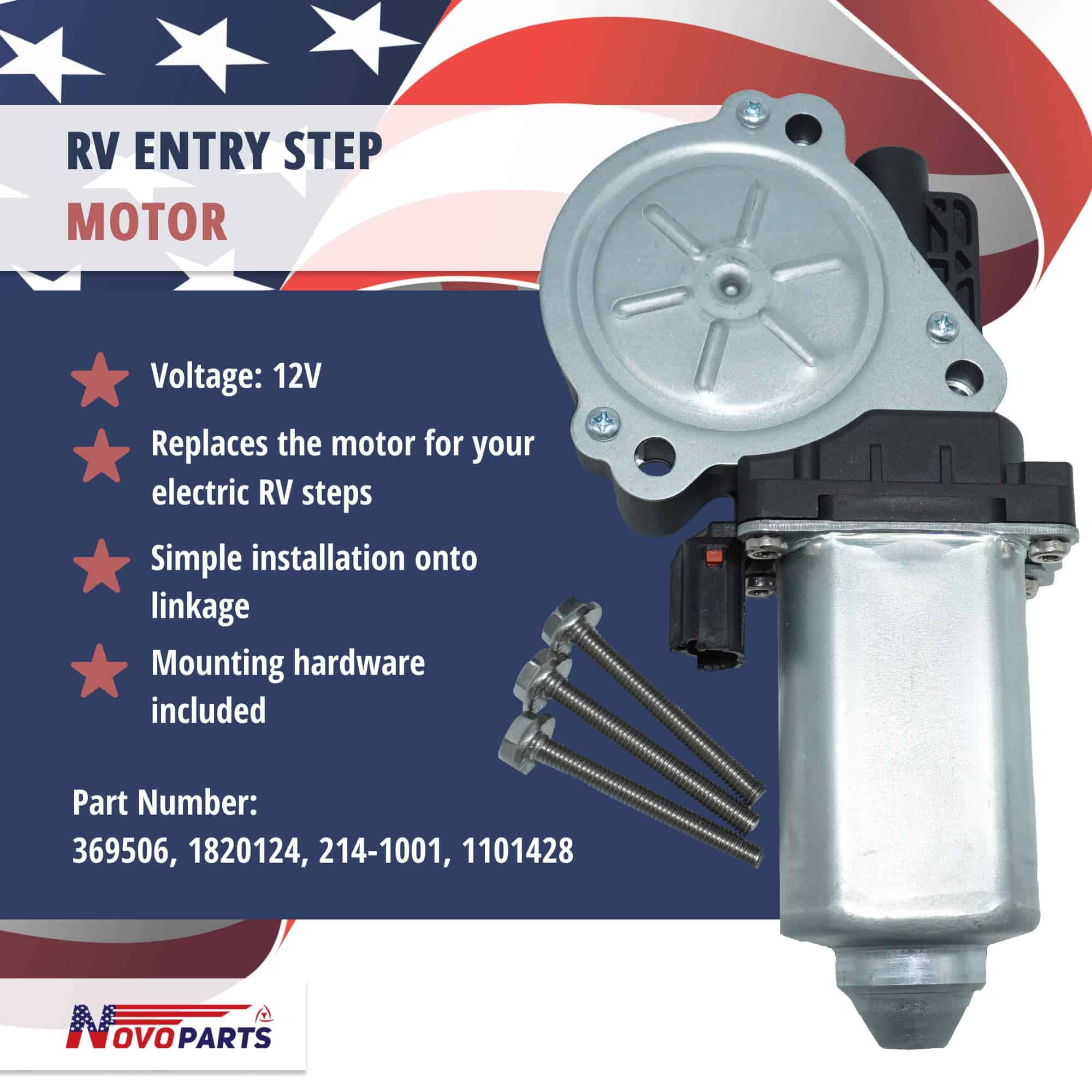 Motor NOVOPARTS RV Step 379147 para Escalones RV Eléctricos - Imagen 5