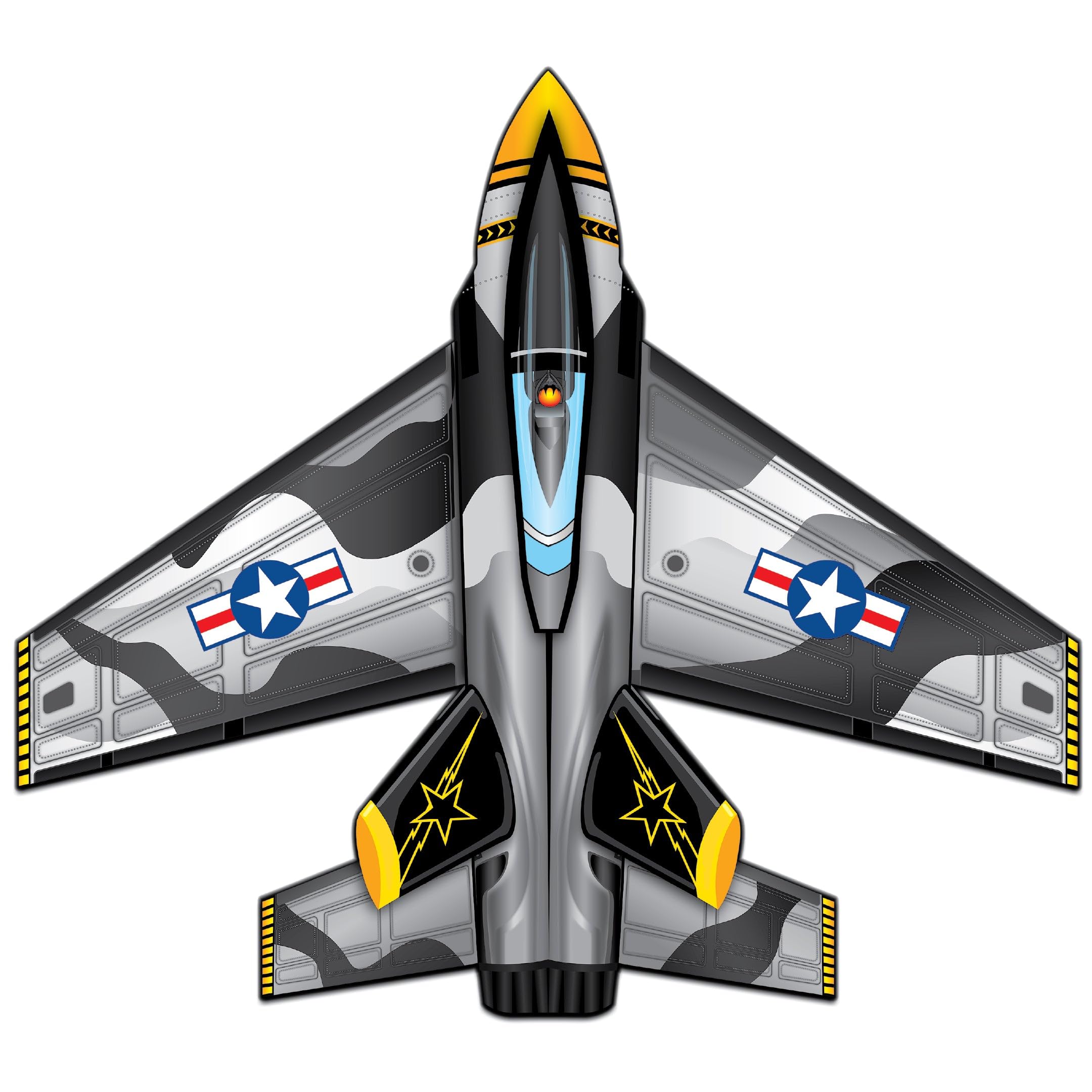 Cometa de avión de combate WindNSun Supersize Ultra Jet de