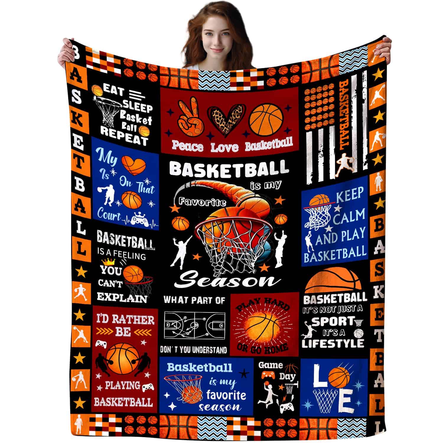 Manta de Baloncesto Zorkomr Regalos para Niñas Niños