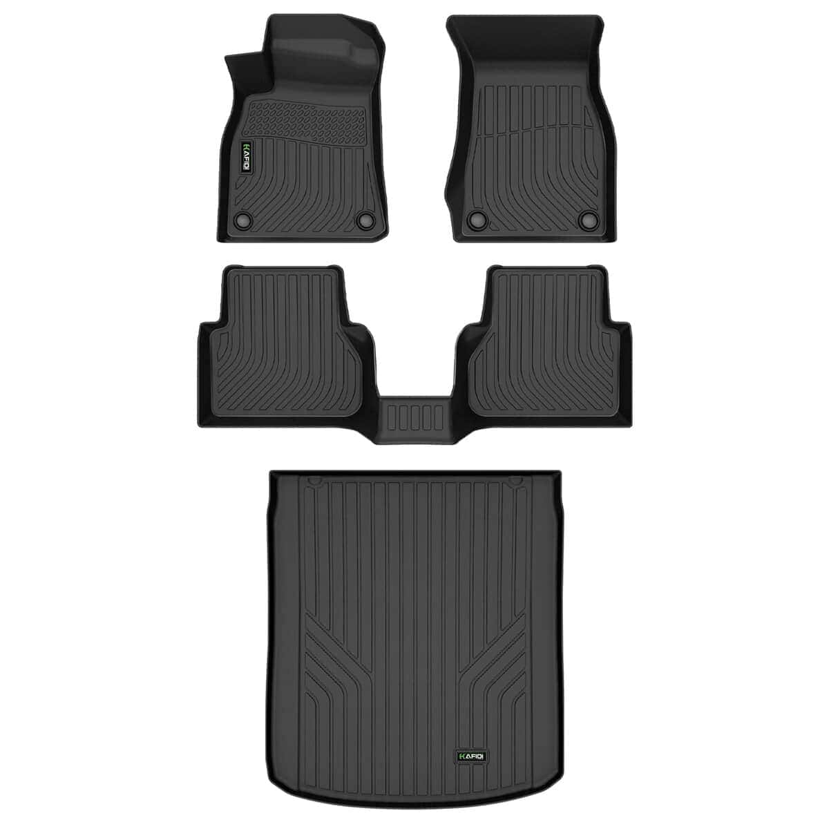 Juego completo de alfombras de piso y protector de maletero