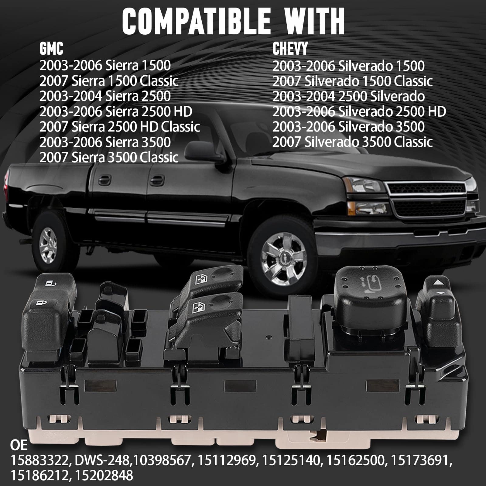 Interruptor de Control de Ventana Principal -48 DWS248 - Imagen 8