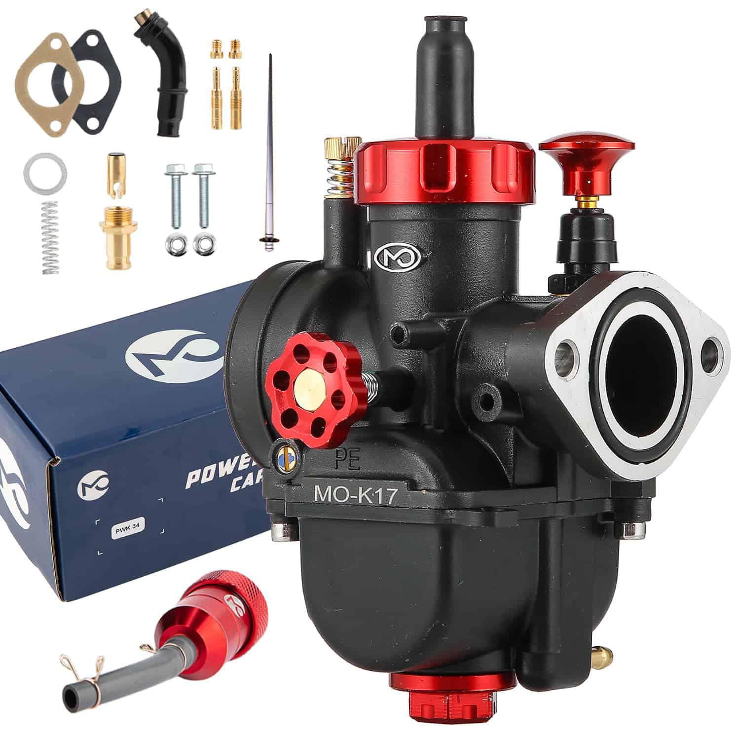 Carburador PE 17mm para Motor de Motocicleta de 80cc-100cc