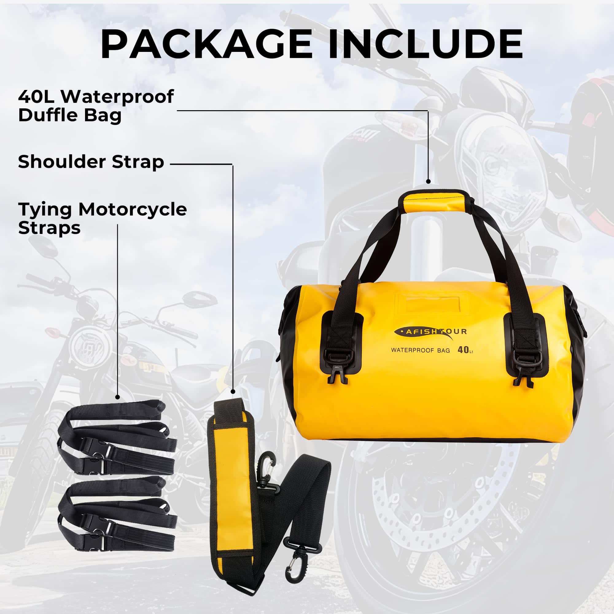 Bolsa de furgoneta de 40L impermeable AFISHTOUR para - Imagen 6