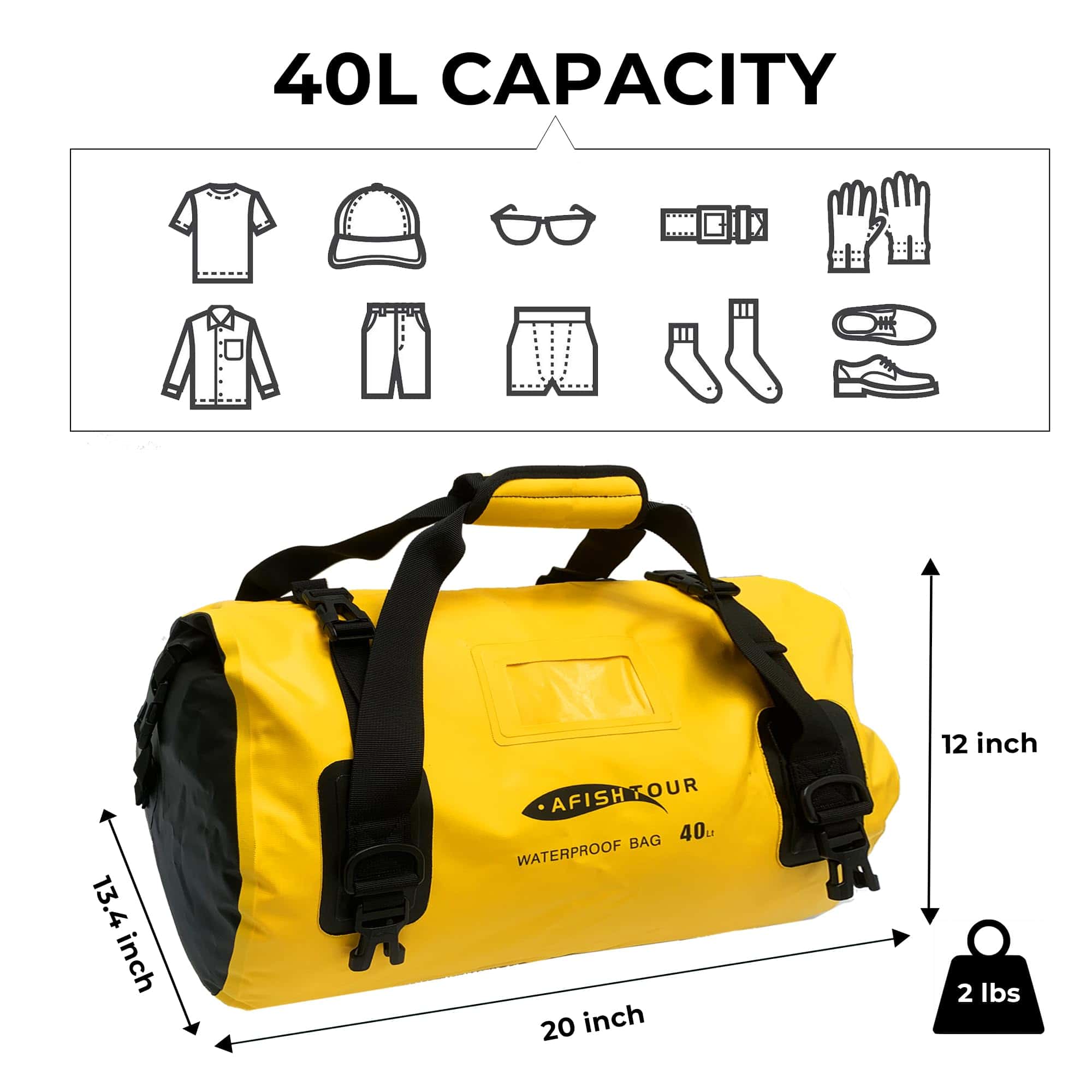 Bolsa de furgoneta de 40L impermeable AFISHTOUR para - Imagen 3