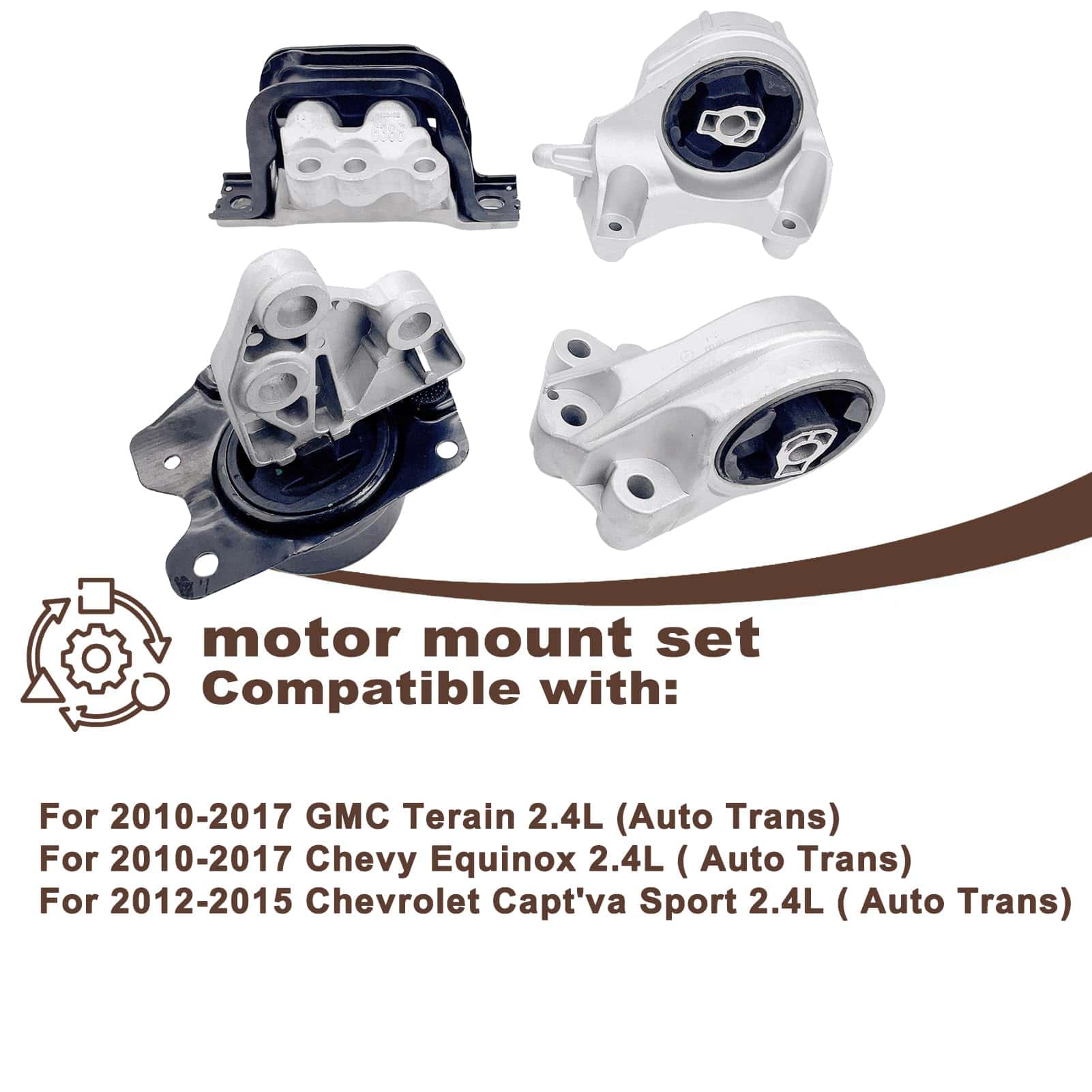 Conjunto de 4 soportes de motor, soporte de motor y soporte - Imagen 5