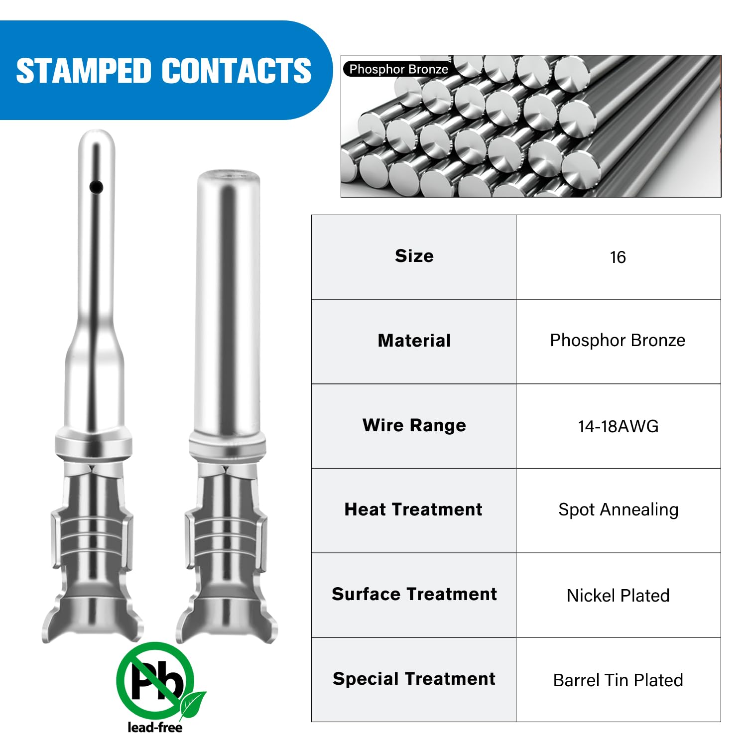 Kit de Conector DT Nilight de 2 3 4 6 8 12 Pines 50 Sets - Imagen 6