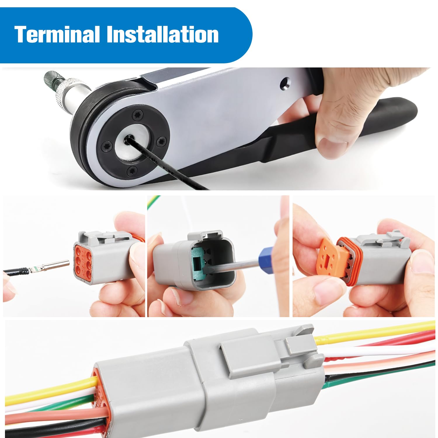 Kit de Conector DT Nilight de 2 3 4 6 8 12 Pines 50 Sets - Imagen 3