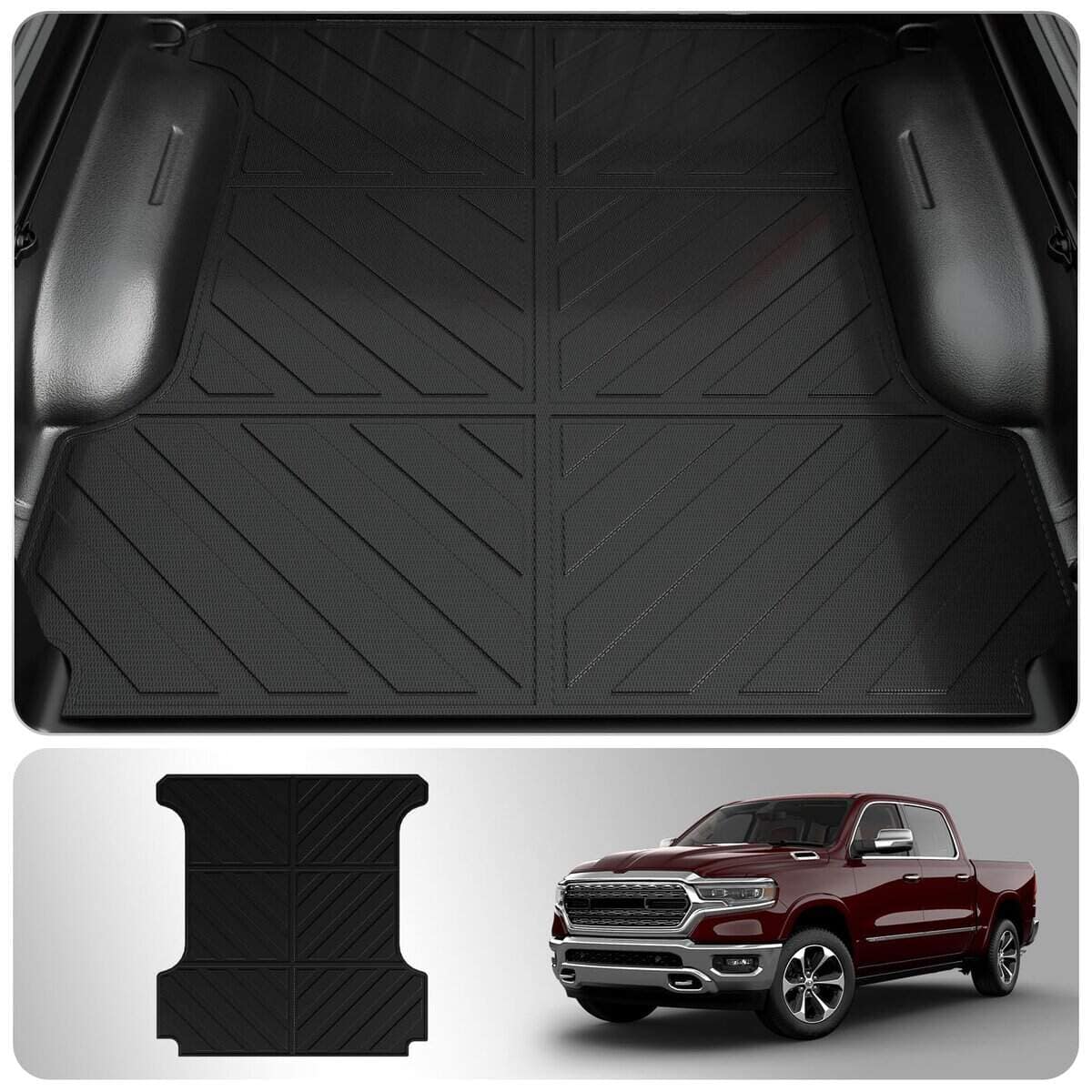 Tapete de cama de camioneta Thinzyou Compatible con Dodge