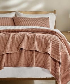 Juego de Colcha de Algodón EVERGRACE Tamaño -Clay