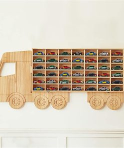 Estante de madera para exhibir autos de juguete Wasaiggon,