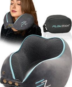 Almohada de Viaje de Espuma Viscoelástica FLOWZOOM -
