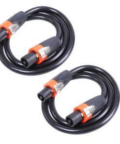 Paquete de 2 cables Speakon True 4 Conductor de 3 pies -