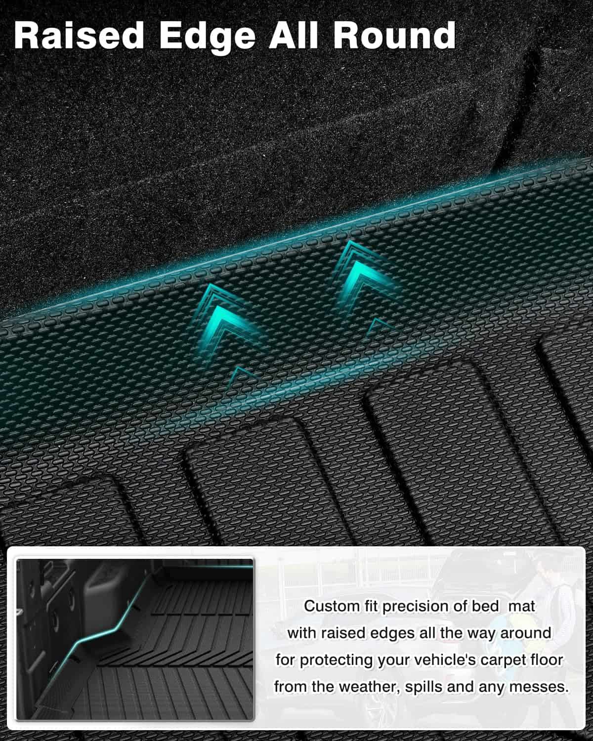 Tapete para cama de camión Mixsuper para Hyundai Santa Cruz - Imagen 7