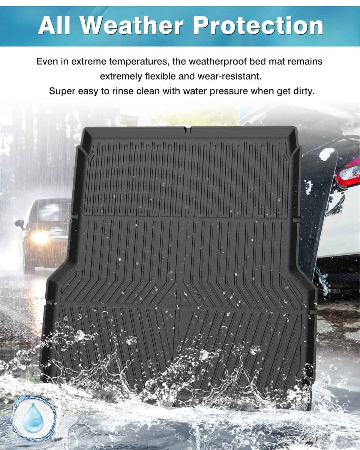 Tapete para cama de camión Mixsuper para Hyundai Santa Cruz - Imagen 6