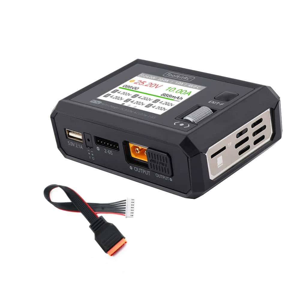 ToolkitRC M7AC Cargador Multi-batería AC100W / DC300W