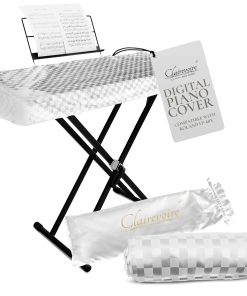 Clairevoire Funda para Piano Digital, Fundas -Blanco Perla