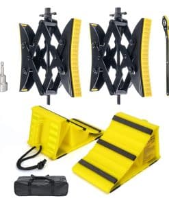 Topes de ruedas LEADBRAND con base antideslizante,