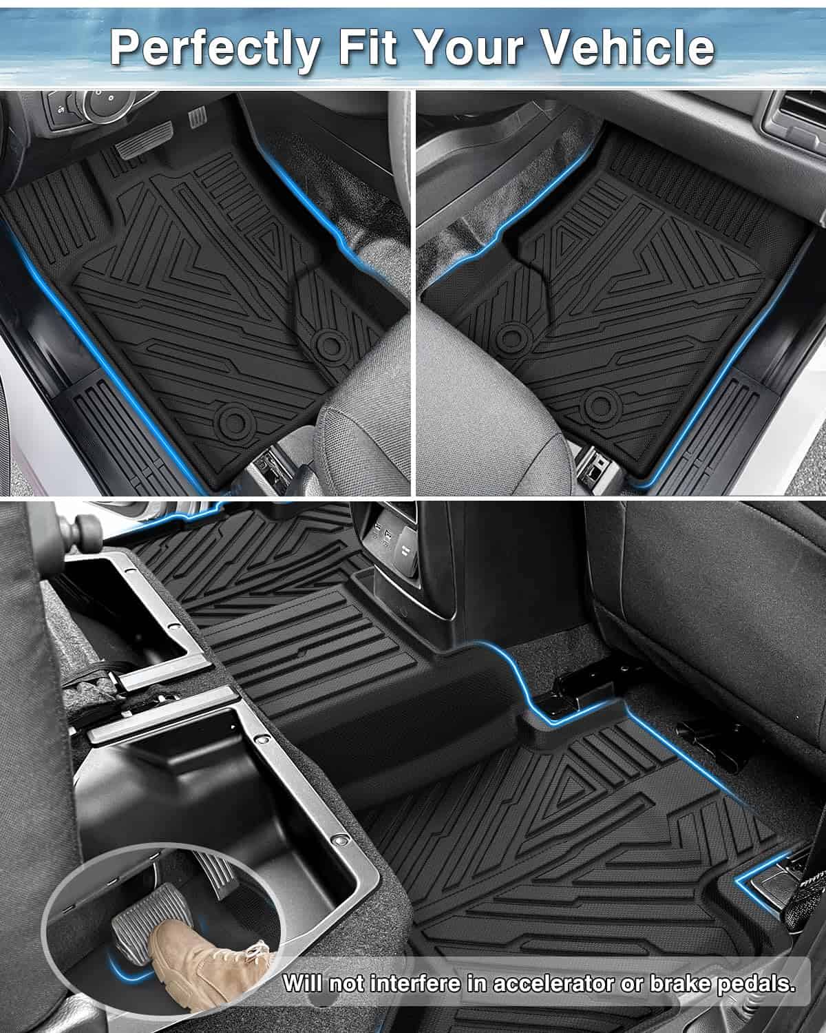 Tapetes Mixsuper para Ford Ranger Supercrew Cab 2019-2024 - Imagen 4