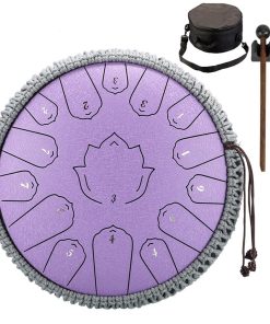 Konrisa Steel Tongue Drum 13 Pulgadas 15 Notas C Mayor