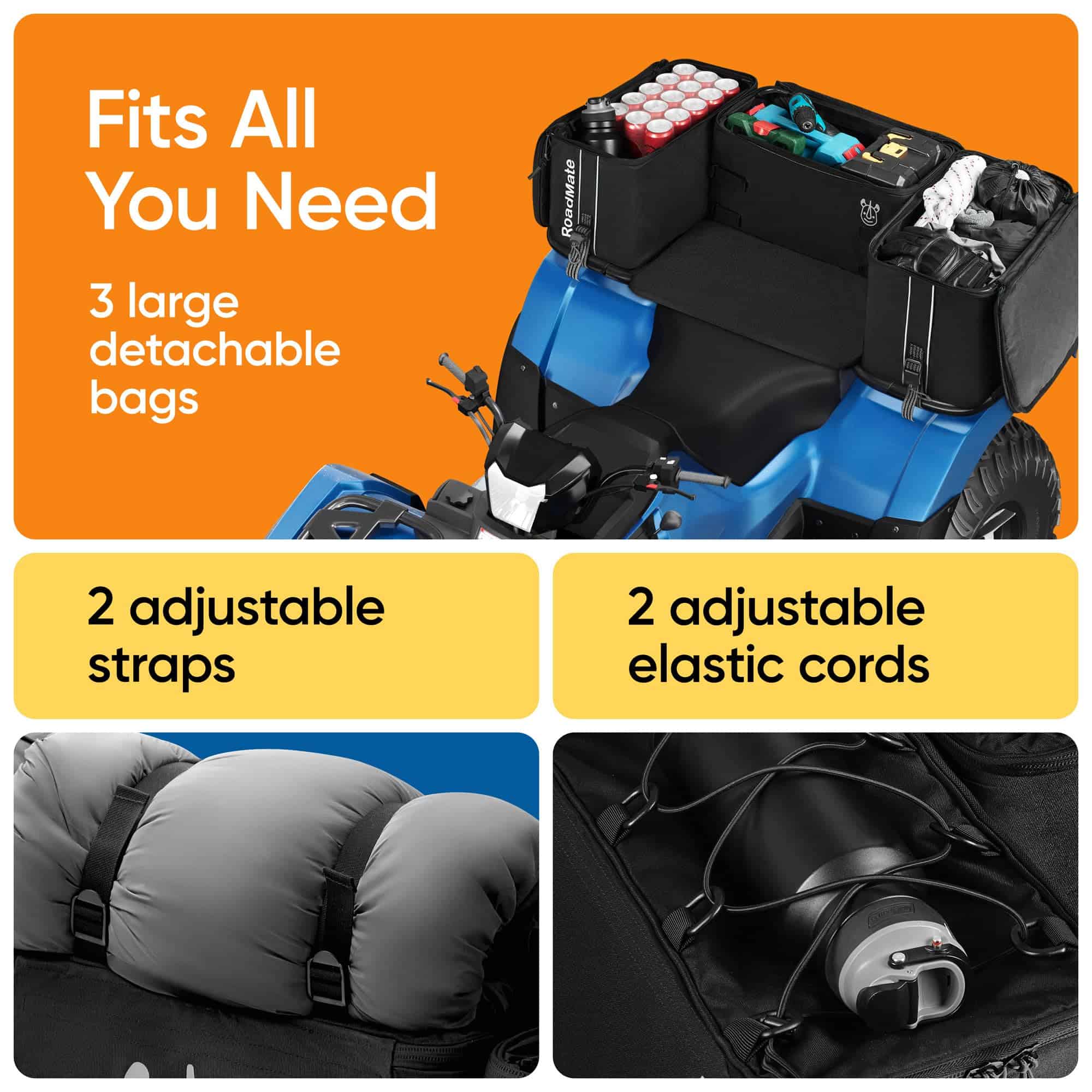 Rhino BagMate Multi-Purpose ATV Storage Bag Set | Cajas - Imagen 4