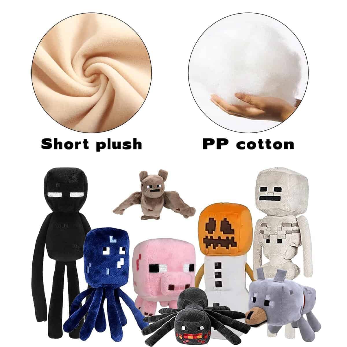 Juego de 8 Juguetes de Peluche Creeper XSLWAN, Peluche de - Imagen 4