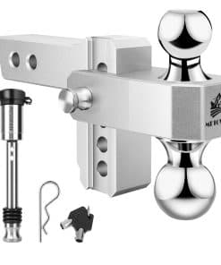 Enganche de remolque ajustable METOWARE - -Plata