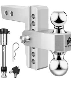 Enganche de Remolque Ajustable METOWARE - -Plata