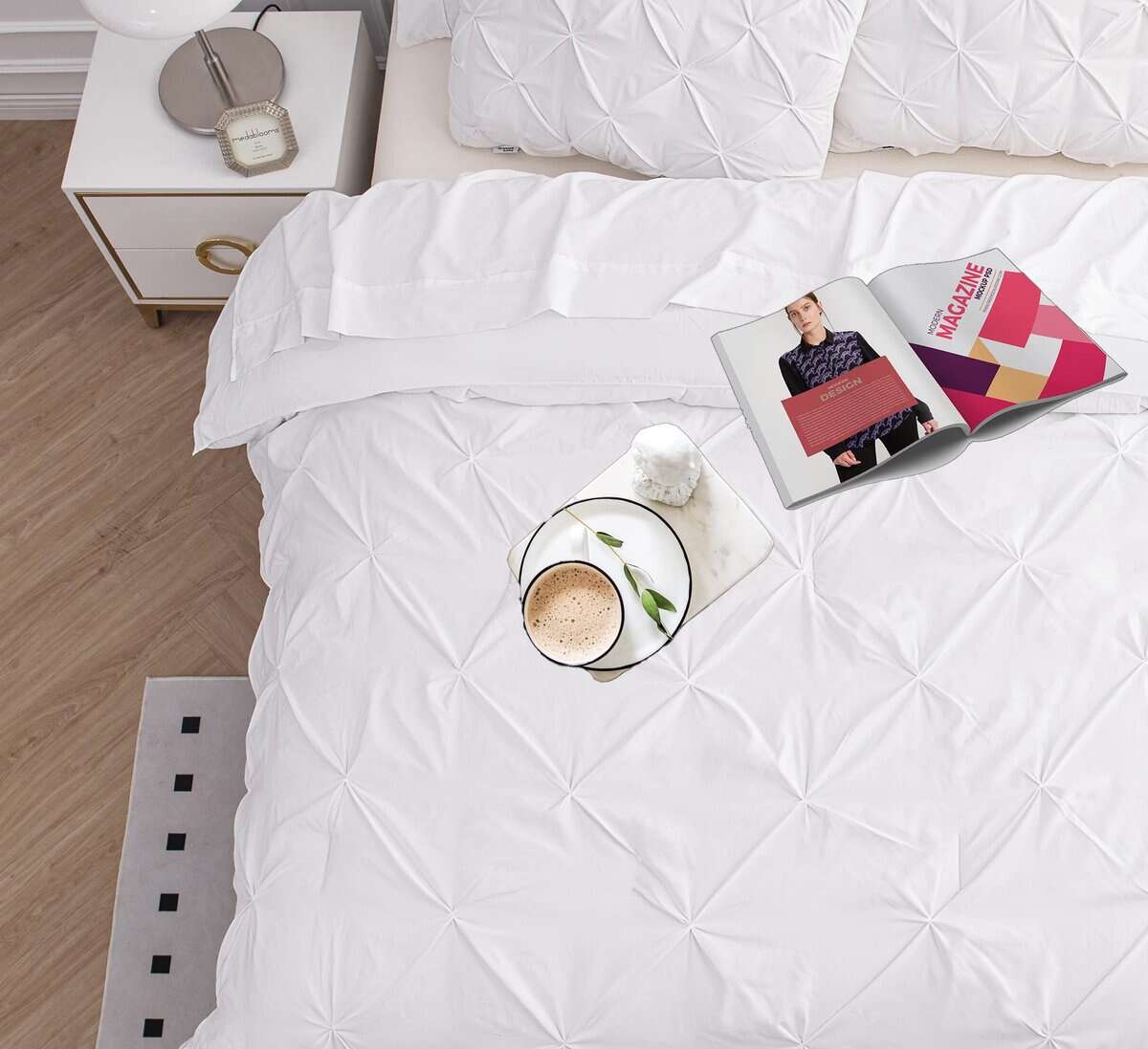 Set de Edredón LANE LINEN para Colchón Split King, Suave - Imagen 6