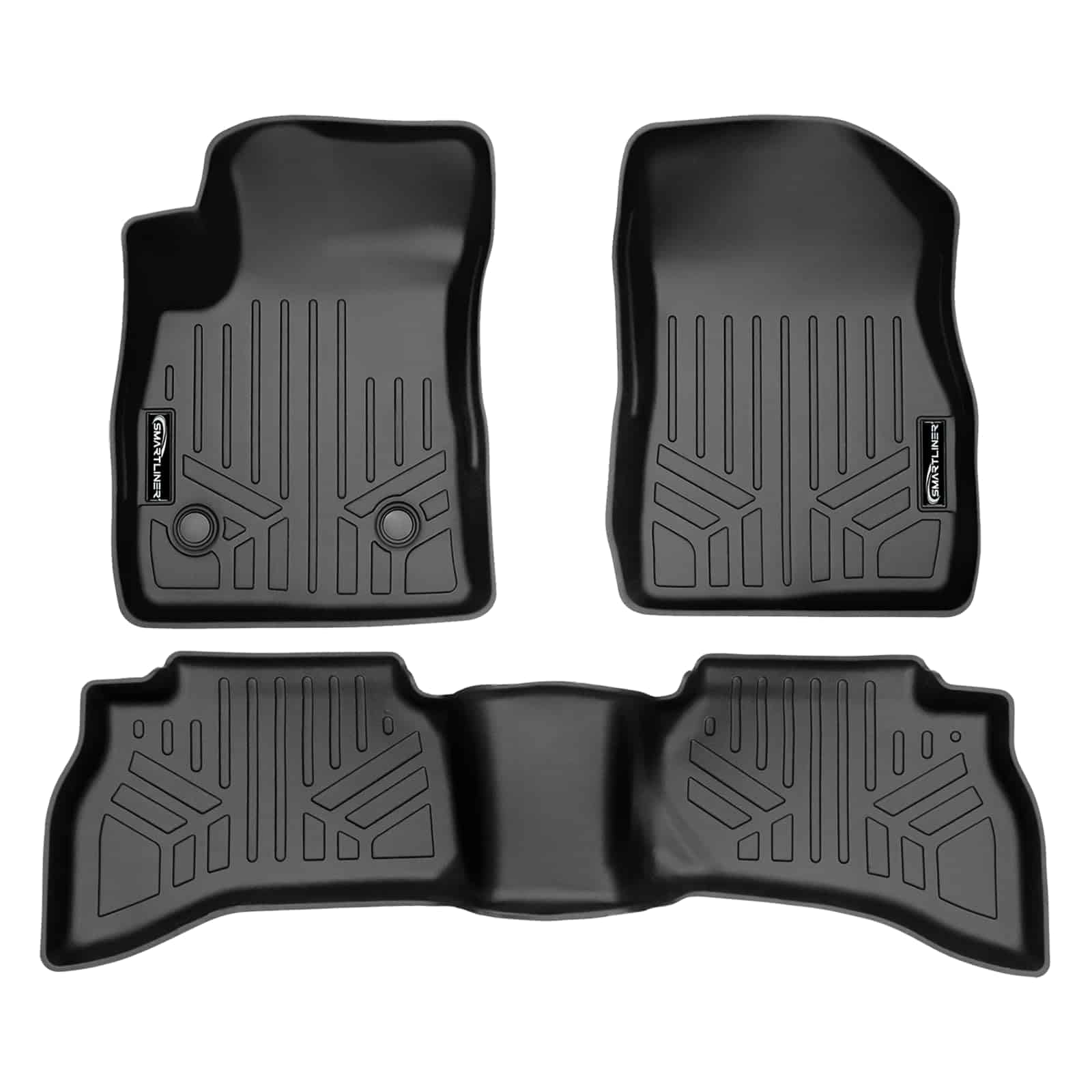 Tapetes SMARTLINER Juego de 2 Filas Color Negro Compatible