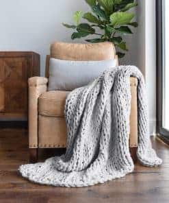 Manta de Punto Grueso de Lana de Mercado de Ropa de Cama -