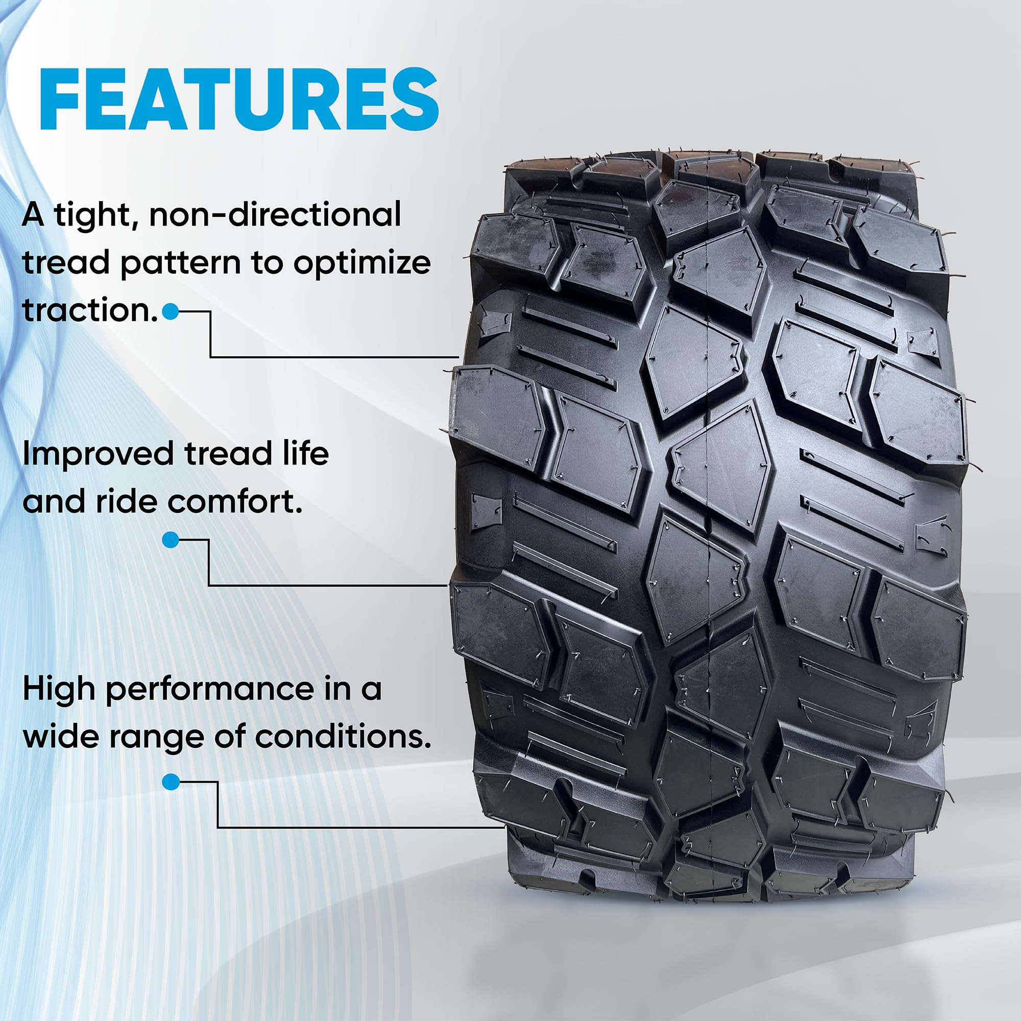 Neumático OTR TR-34 para Tractor de Césped (18x8.50-10) - Imagen 5